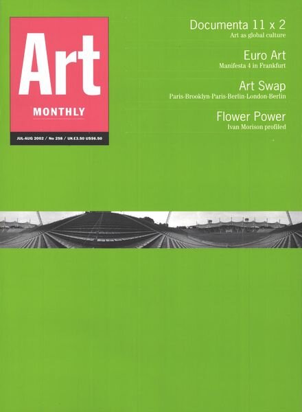 Art Monthly – July-August 2002 Cover