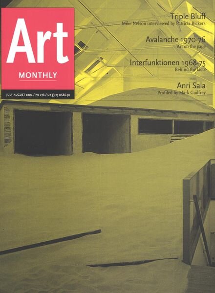 Art Monthly – July-August 2004 Cover