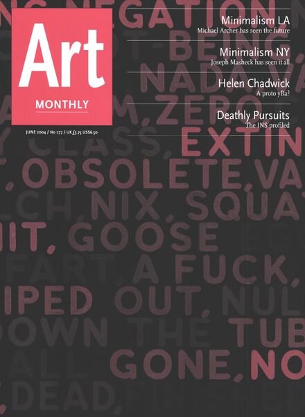 Art Monthly – June 2004 Cover