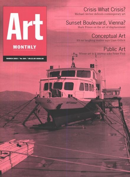 Art Monthly – March 2003 Cover