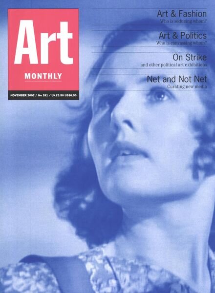 Art Monthly – November 2002 Cover