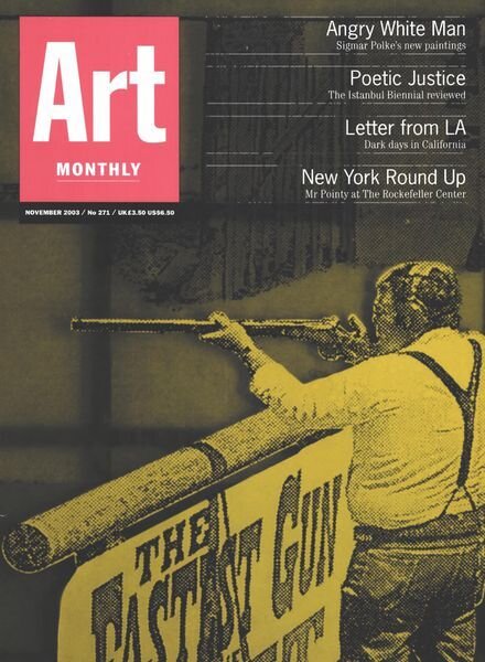 Art Monthly – November 2003 Cover