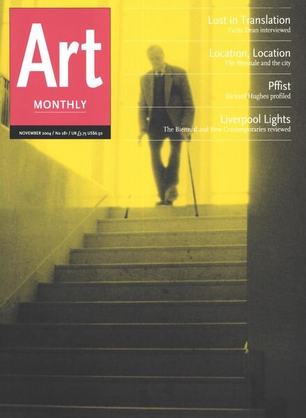 Art Monthly – November 2004 Cover
