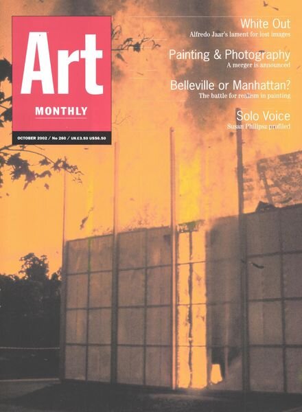 Art Monthly – October 2002 Cover