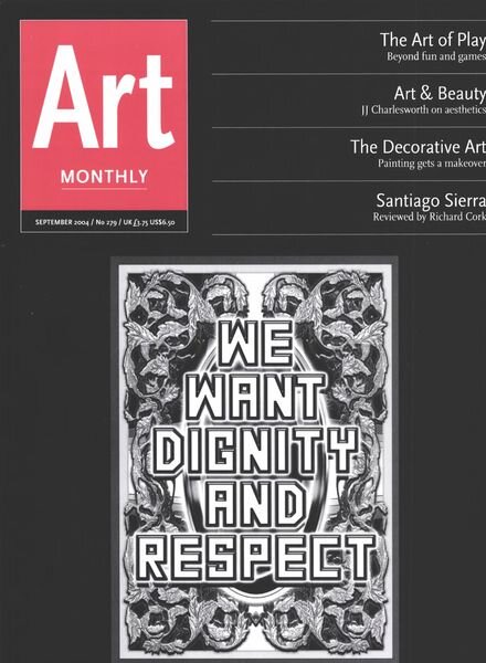 Art Monthly – September 2004 Cover