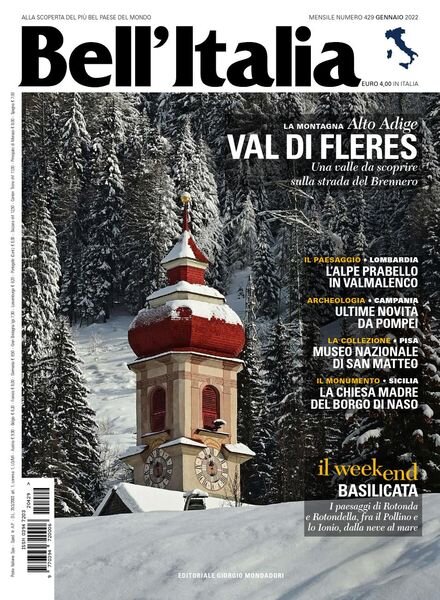 Bell’Italia – Gennaio 2022 Cover
