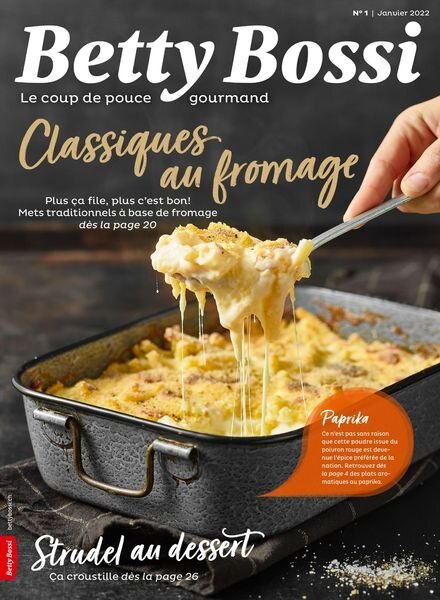 Betty Bossi edition francaise – janvier 2022 Cover