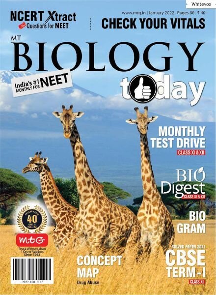 Biology Today – January 2022 Cover
