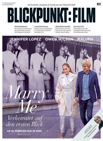 Blickpunkt Film – 10 Januar 2022 Cover