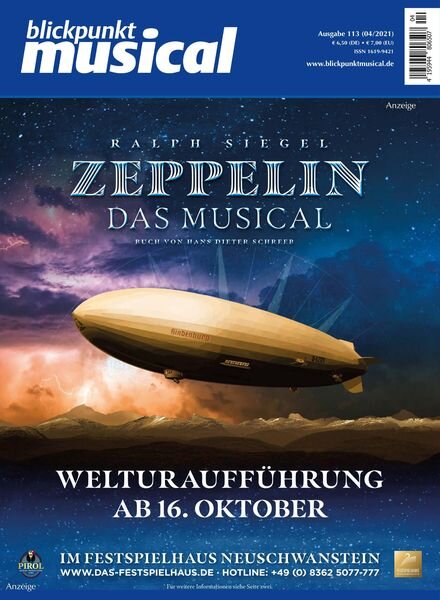 Blickpunkt Musical – Dezember 2021 Cover