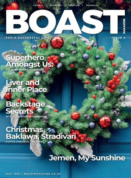 Boast Magazine – December 2021 Cover