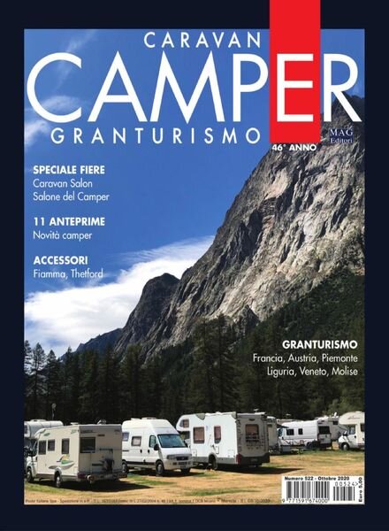 Caravan e Camper Granturismo – Ottobre 2020 Cover