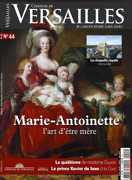 Chateau de Versailles – Janvier-Mars 2022 Cover