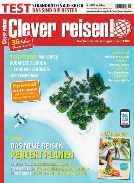 Clever Reisen – Januar 2022 Cover