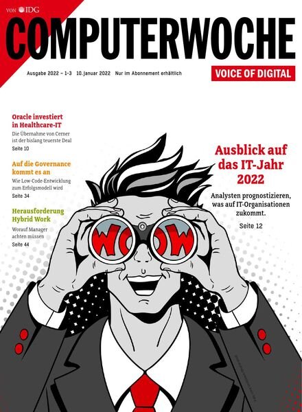 Computerwoche – 10 Januar 2022 Cover