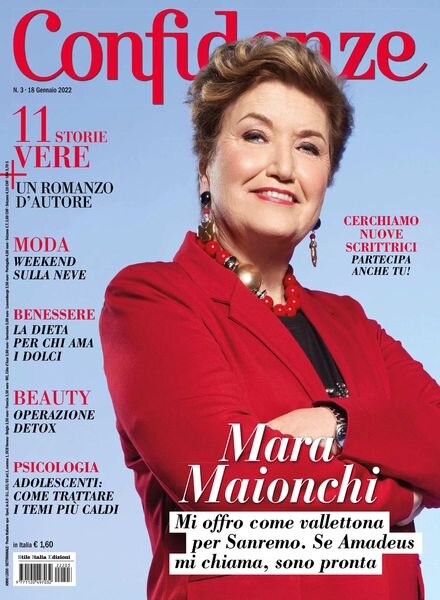 Confidenze – 18 gennaio 2022 Cover