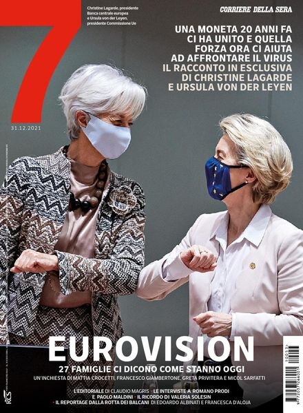 Corriere della Sera Sette – 31 dicembre 2021 Cover