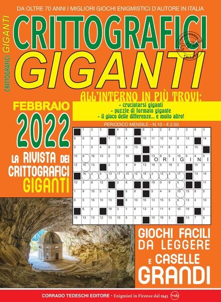 Crittografici Giganti – febbraio 2022 Cover