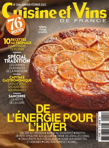 Cuisine et Vins de France – janvier 2022 Cover