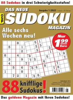 Das Neue Sudoku – Nr 1 2022