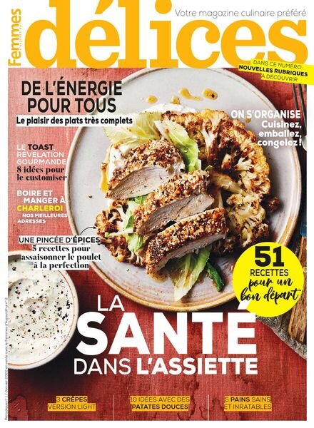 Delices de Femmes d’Aujourd’hui – Janvier 2022 Cover