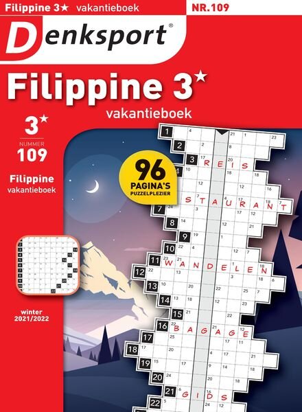 Denksport Filippine 3 Vakantieboek – december 2021 Cover