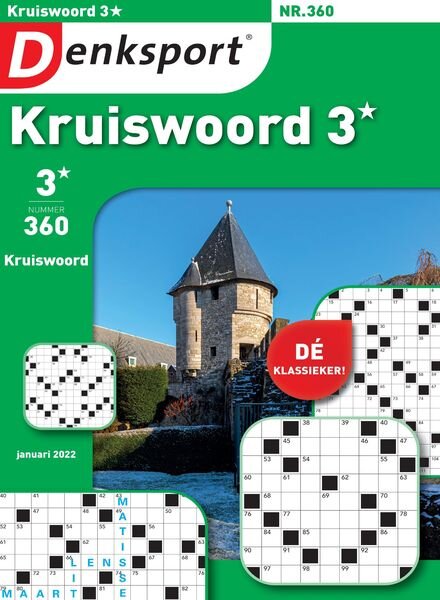 Denksport Kruiswoord 3 – 30 december 2021 Cover