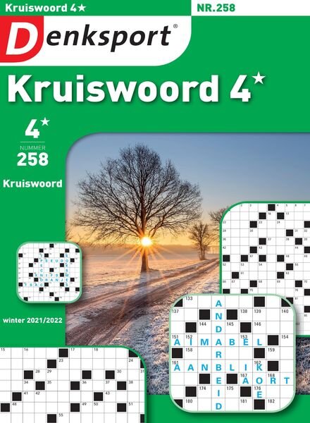 Denksport Kruiswoord 4 – januari 2022 Cover