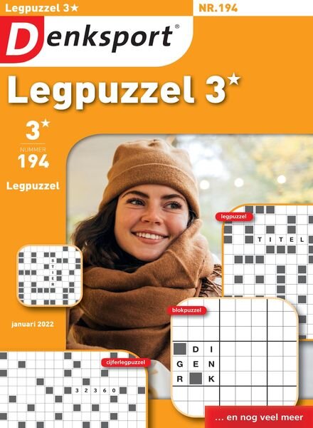 Denksport Legpuzzel 3 – 13 januari 2022 Cover