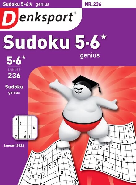 Denksport Sudoku 5-6 genius – 30 december 2021 Cover