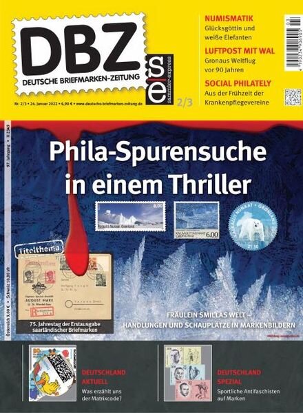 Deutsche Briefmarken-Zeitung – 24 Januar 2022 Cover