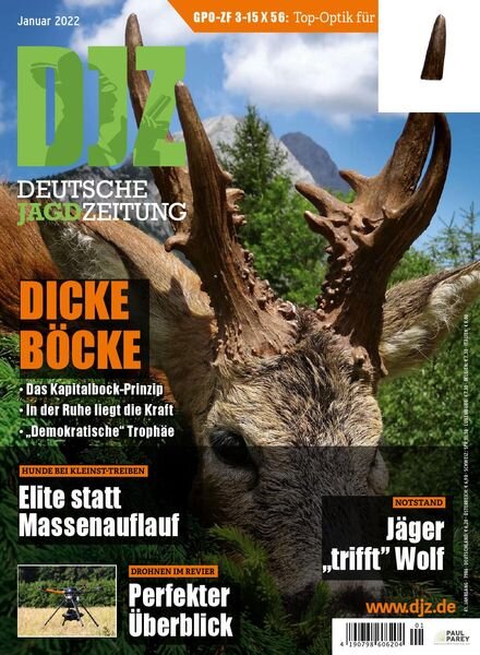 Deutsche Jagdzeitung – Januar 2022 Cover