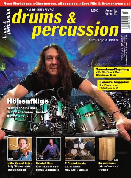 Drums & Percussion – Januar-Februar 2022 Cover