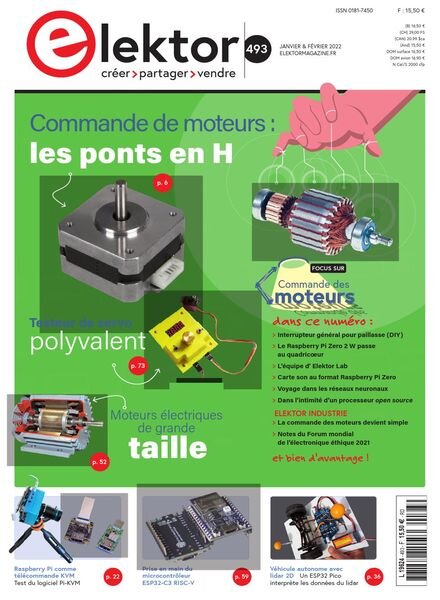 Elektor France – Janvier-Fevrier 2022 Cover