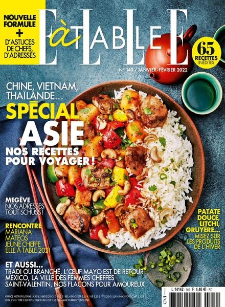 Elle a Table – janvier 2022 Cover