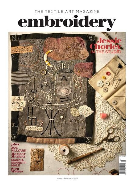 Embroidery Magazine – January-February 2022 Cover