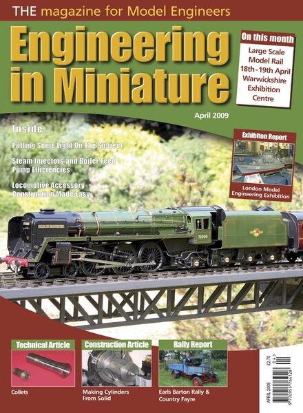 Engineering in Miniature – April 2009 Cover