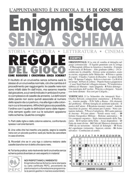 Enigmistica Senza Schema – gennaio 2022 Cover