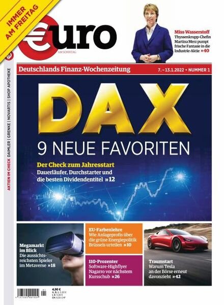 Euro am Sonntag – 07 Januar 2022 Cover
