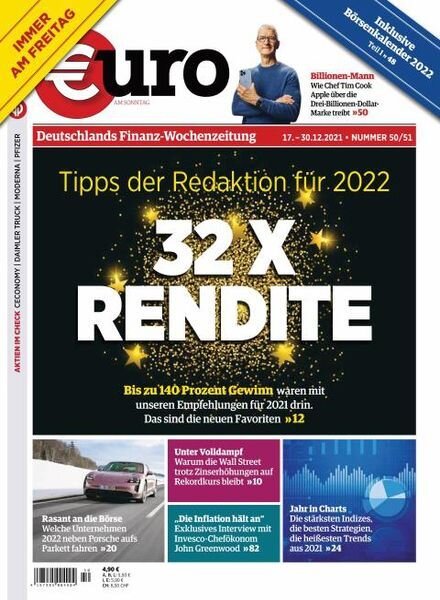 Euro am Sonntag – 17 Dezember 2021 Cover