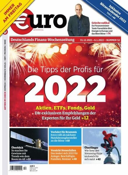 Euro am Sonntag – 31 Dezember 2021 Cover