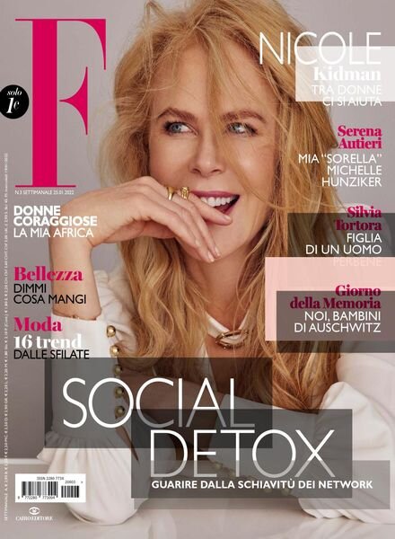 F – 25 Gennaio 2022 Cover