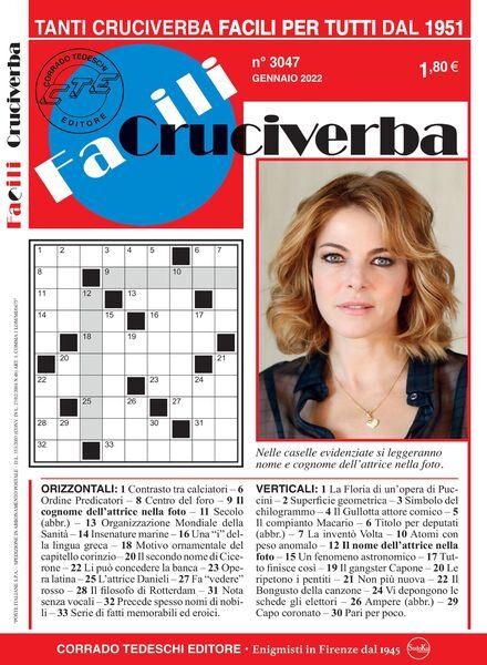 Facili Cruciverba – gennaio 2022 Cover