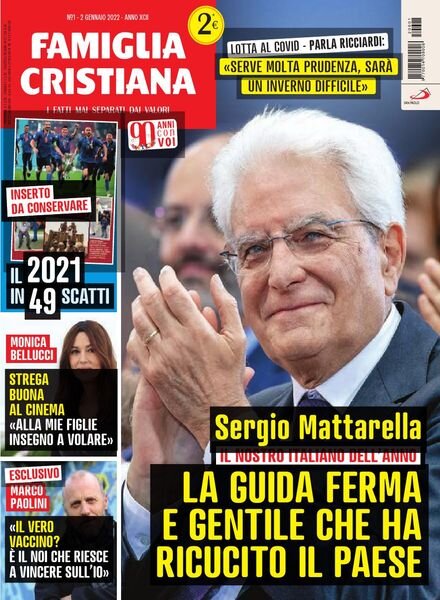 Famiglia Cristiana – 2 Gennaio 2022 Cover