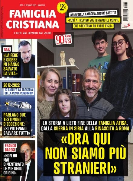 Famiglia Cristiana – 9 Gennaio 2022 Cover