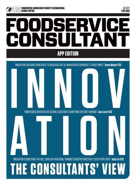 FCSI Foodservice Consultant – December 2021 Cover