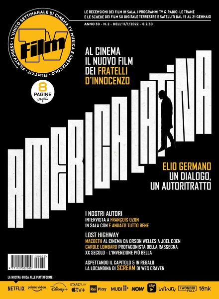 Film Tv – 11 Gennaio 2022 Cover