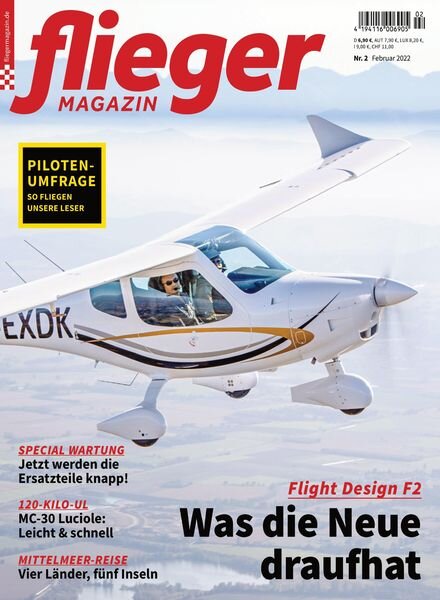 Fliegermagazin – Februar 2022 Cover