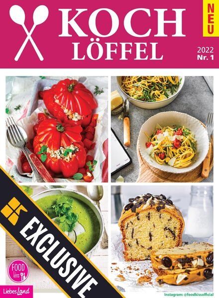FOODkiss Liebes Land KOCHLoFFEL – Januar 2022 Cover