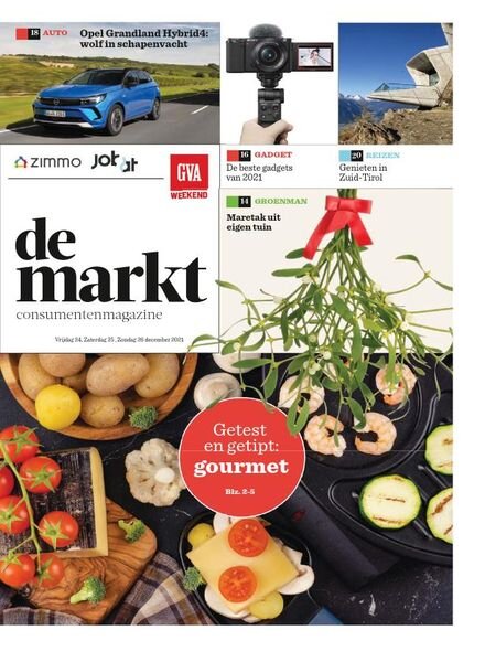 Gazet van Antwerpen De Markt – 24 december 2021 Cover